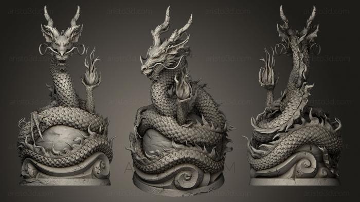 Figurines of griffins and dragons (STKG_0036) 3D model for CNC machine